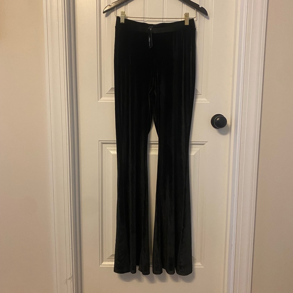 Velvet flare pants